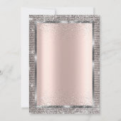 Zilveren Lovertjes Ballonnen Roze Goud Pensioen  Kaart (Achterkant)