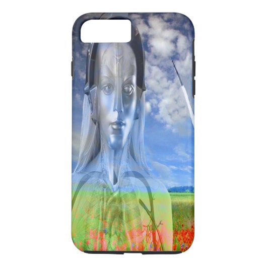 Zilveren machine Case-Mate iPhone case (Achterkant)