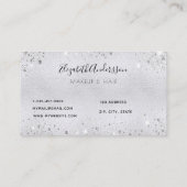 Zilveren make-up haar schoonheid visitekaartje (Achterkant)