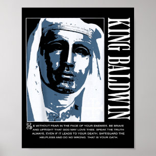 Zilveren Masker Koning Baldwin Iv Meme De Lepra Ko Poster