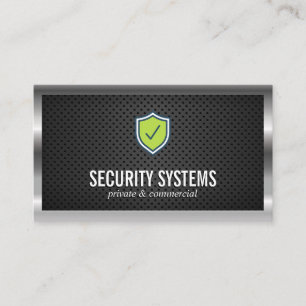 Zilveren metalen rand geperforeerd gaas visitekaartje