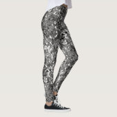 Zilveren Metallic Sequin Leggings (Rechts)