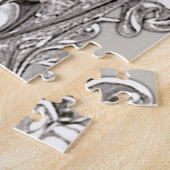 Zilveren moderne puzzel (Zijkant)