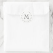 Zilveren Monogram Sticker (Tas)