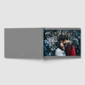 Zilveren Mr. Mrs. Photo bruiloft gastenboek (Volledig)