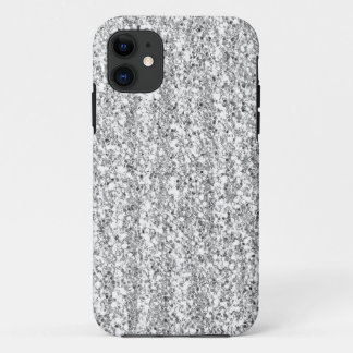 Zilveren namaak glittersnoer Case-Mate iPhone 5 ho 11 Hoesje