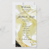 Zilveren of gouden Abstracte bloemen op zijde - Zi (Voorkant)