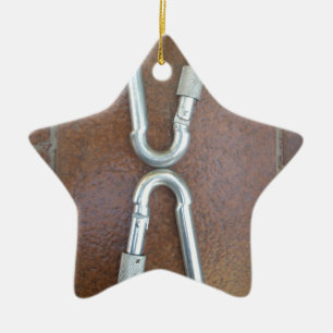 Zilveren oneindigheid keramisch ornament