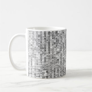 Zilveren pailletten, glamour naadloze achtergrond. koffiemok