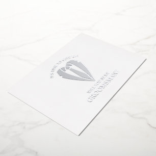 Zilveren Pak Gepersonaliseerde Groomsman Voorstel Folie Uitnodiging