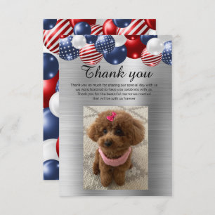 ZILVEREN PATRIOTTISCHE BALLON DANK U KAART