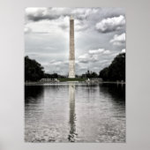 Zilveren reflecties Washington Monument Poster (Voorkant)