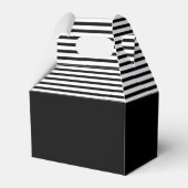 Zilveren Renpaard Zwart Witte Strepen Bedankdoosjes (Achterkant)