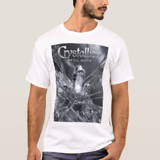 zilveren rock-'n-roll-design t-shirt