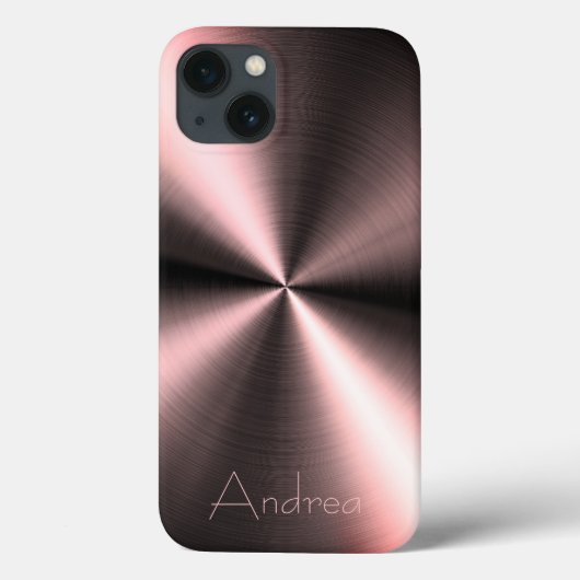 Zilveren Roestvrij brons Staal Print Case-Mate iPhone Case (Achterkant)