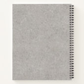 Zilveren Sable Duitse Herder Hond en aangepaste te Notitieboek (Achterkant)