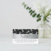 zilveren schaar | Hair Stylist Loyalty Punch Kaart (Staand voorkant)