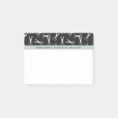 zilveren schaar | kapper | Aangepaste naam Post-it® Notes (Voorkant)