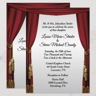 Zilveren scherm film thema trouw uitnodiging