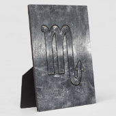 Zilveren Schorpioen Sterrenbeeld Metalen Stijl in  Fotoplaat (Zijkant)