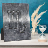 Zilveren Schorpioen Sterrenbeeld Metalen Stijl in  Fotoplaat (Zijkant)