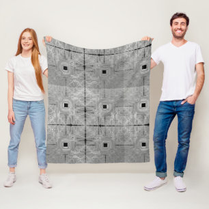 Zilveren Serenade Fleece Deken