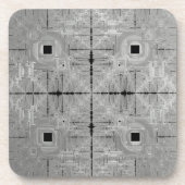 Zilveren Serenade Plastic Onderzetters (Voorkant)