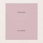 Zilveren Shimmer Dust en Roze Gevouwen Visitekaartjes (Binnenkant ongevouwen)