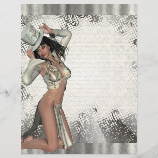 Zilveren showgirl flyer (Voorkant)