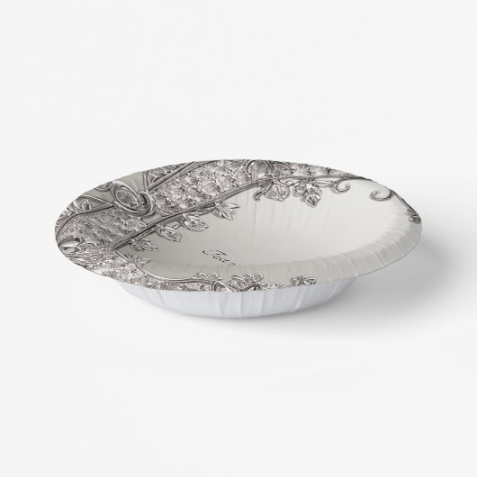 Zilveren Sieraad Modern Papieren Kommen (Gebogen)