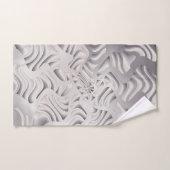 zilveren sneeuwvlok bad handdoek (Handdoek)