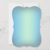 Zilveren Sneeuwvlokken Kristal Blauwe Parel Bruilo Kaart (Achterkant)