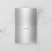 Zilveren Sparkle Masquerade Dank u kaart (Binnen)