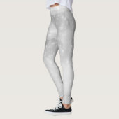 Zilveren sterren glanzend retro leggings (Links)