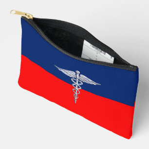 Zilveren Stijl Caduceus Medisch Symbool Liga Etui