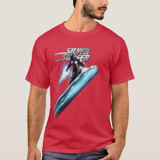 Zilveren Surfer grappige vriend T-shirt