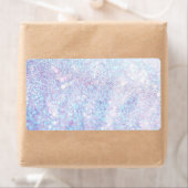 Zilveren textuur Glitter Etiket (Insitu)