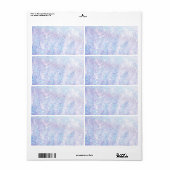 Zilveren textuur Glitter Etiket (Full Sheet)