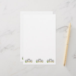 Zilveren Uilen Ontwerp Briefpapier