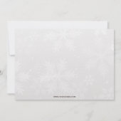 Zilveren uitnodiging voor kerstfeest van Navy Corp (Achterkant)