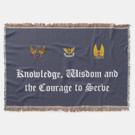 Zilveren vleugels gooien deken