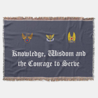 Zilveren vleugels gooien deken