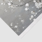 Zilveren voering etherische Parijse zwaan scene Tissuepapier (Detail)