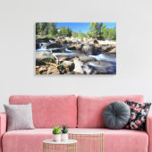 Zilveren vork van de Amerikaanse rivier, Canvas (Insitu (Woonkamer))