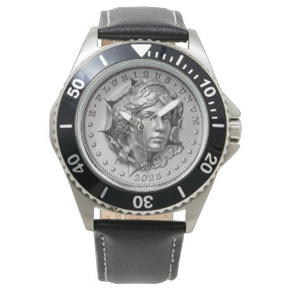 Zilveren vrijheid horloge