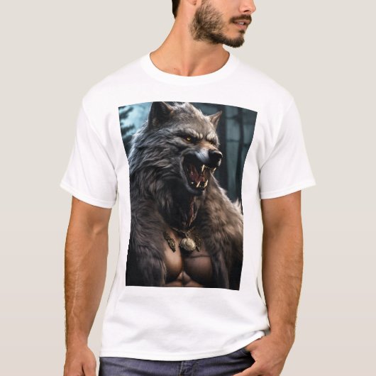Zilveren Weerwolf: belichaming van angst T-Shirt D (Voorkant)