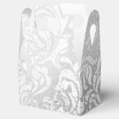 Zilveren werveling geschenkdoos bedankdoosjes (Geopend)