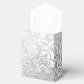 Zilveren werveling geschenkdoos bedankdoosjes (Geopend)