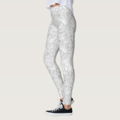 Zilveren witte kant leggings (Links)