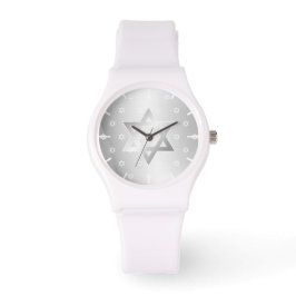 Zilveren witte ster van David Horloge